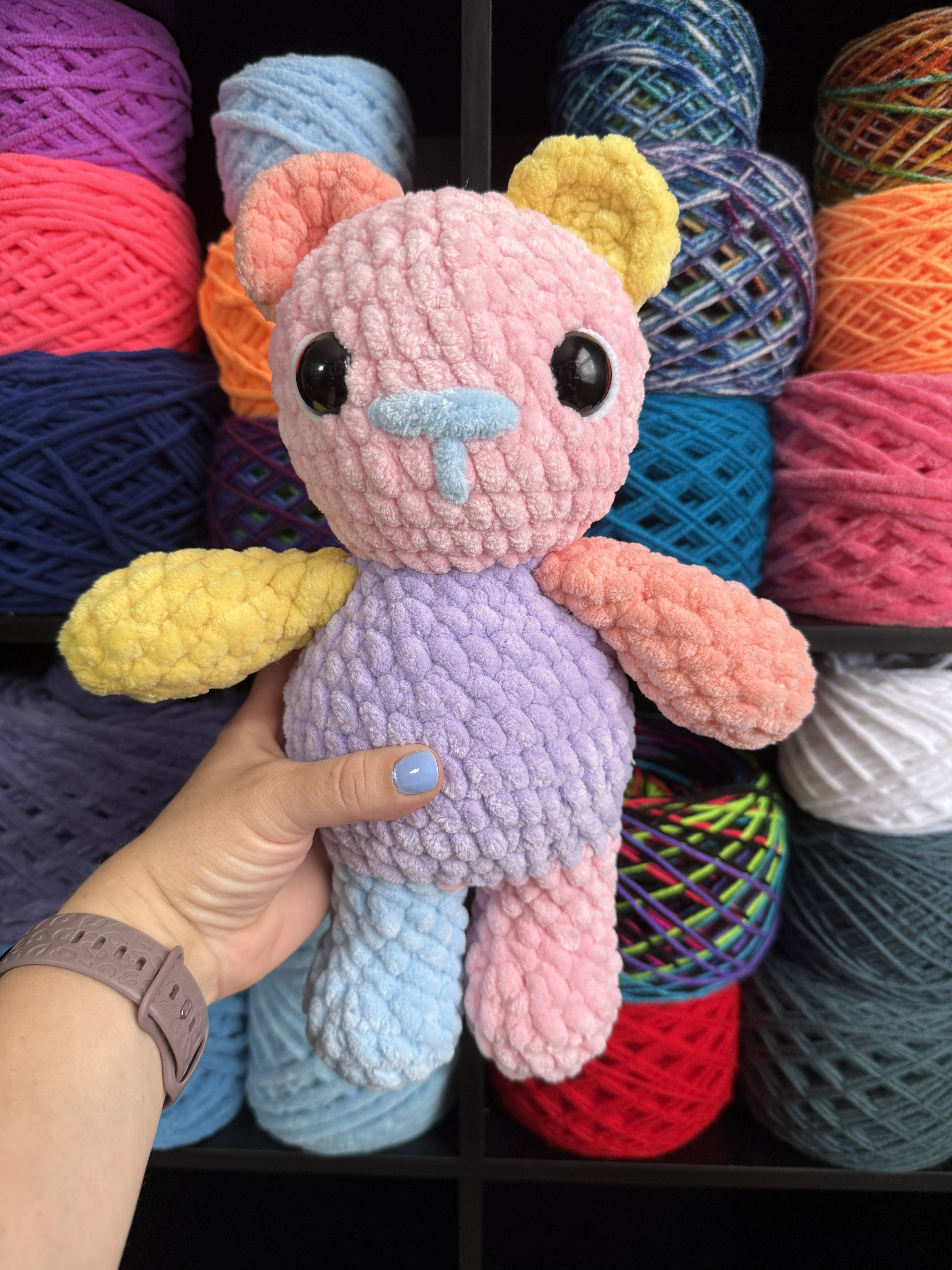 Color Block Jumbo Bear