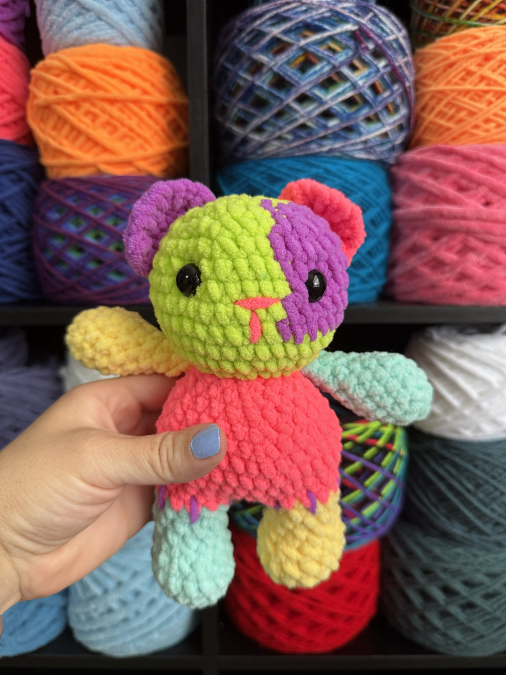 Mini Neon Scrappy Bear