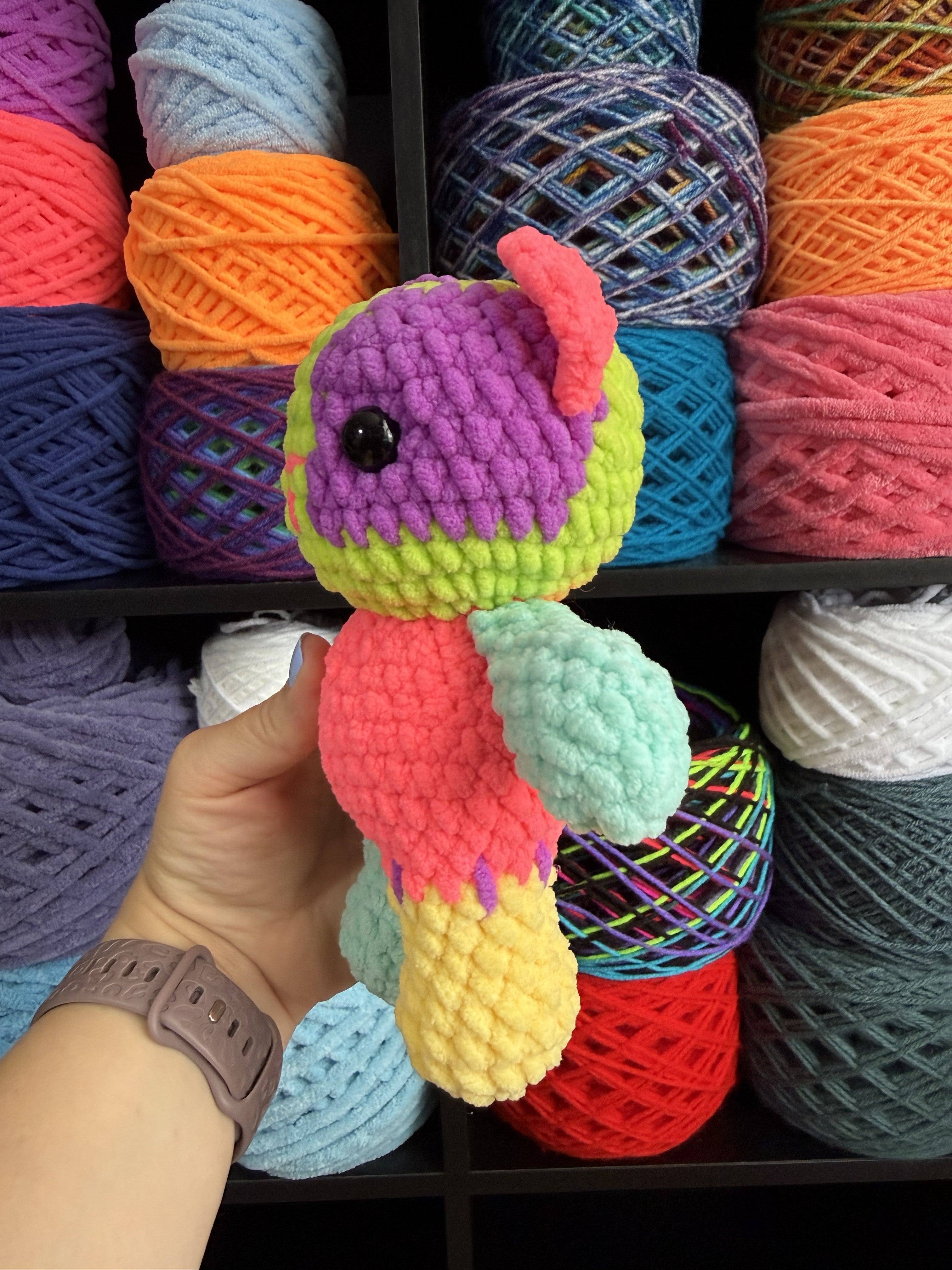 Mini Neon Scrappy Bear