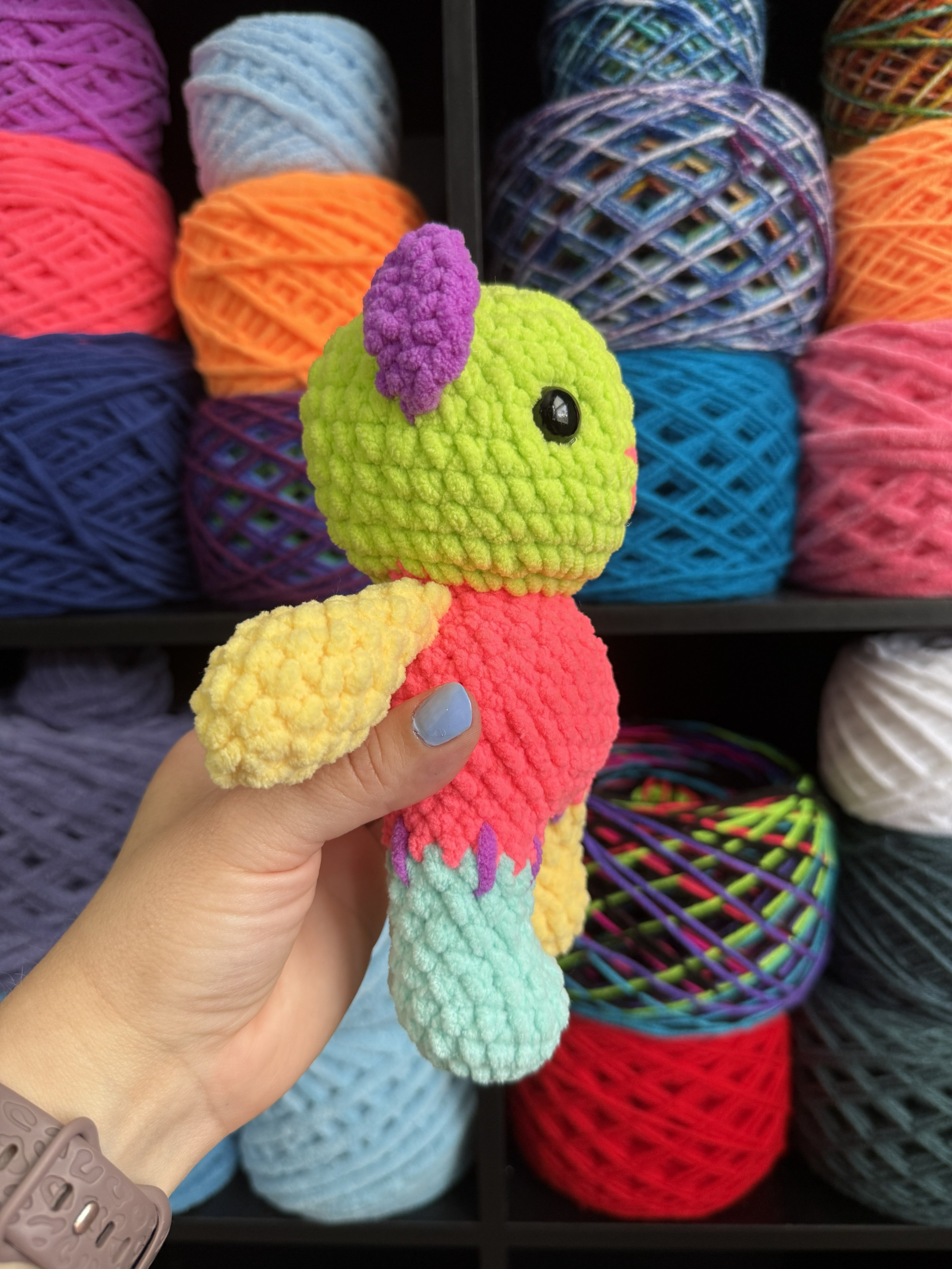Mini Neon Scrappy Bear