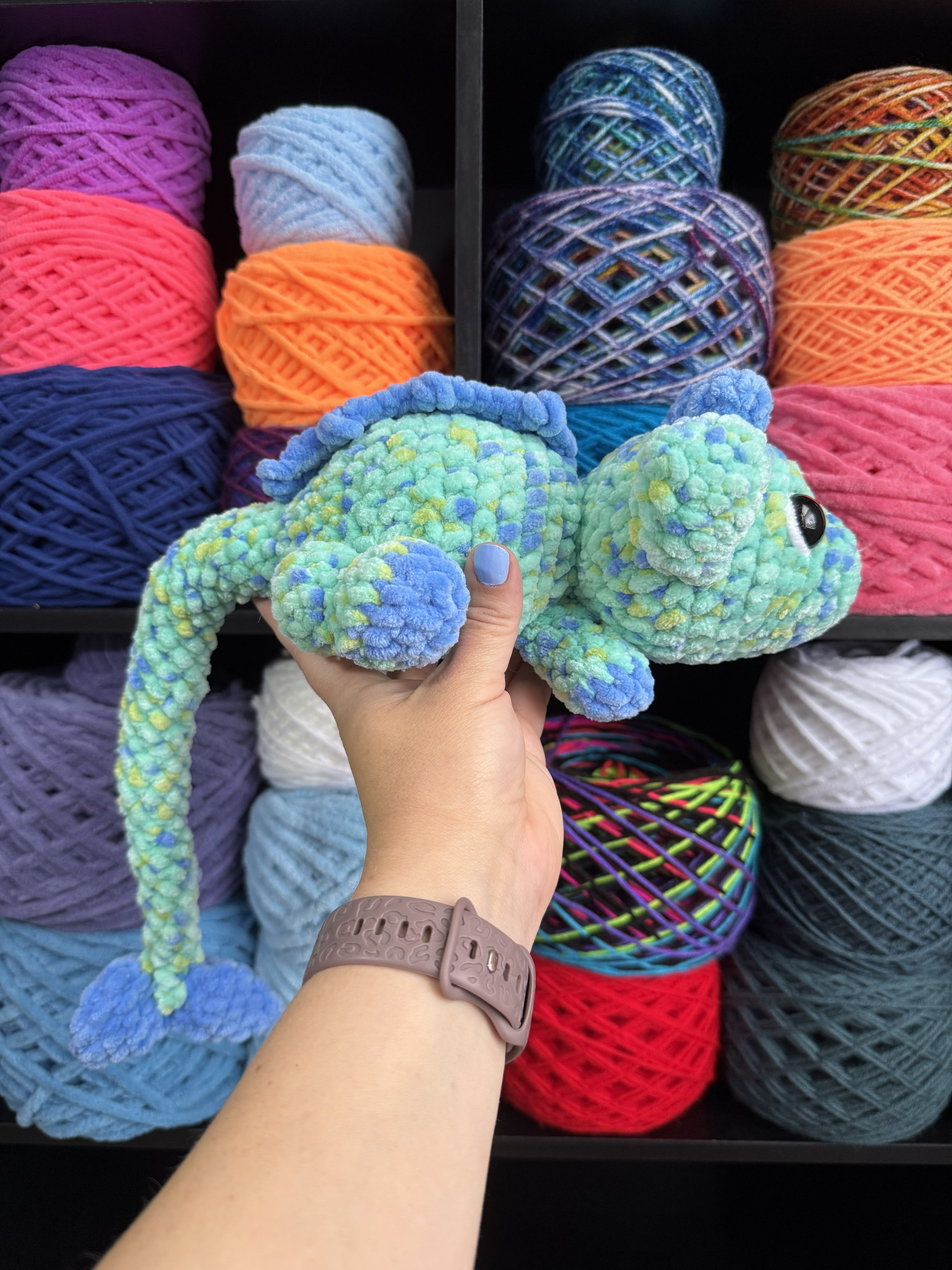 Green / Blue Speckled Dragon