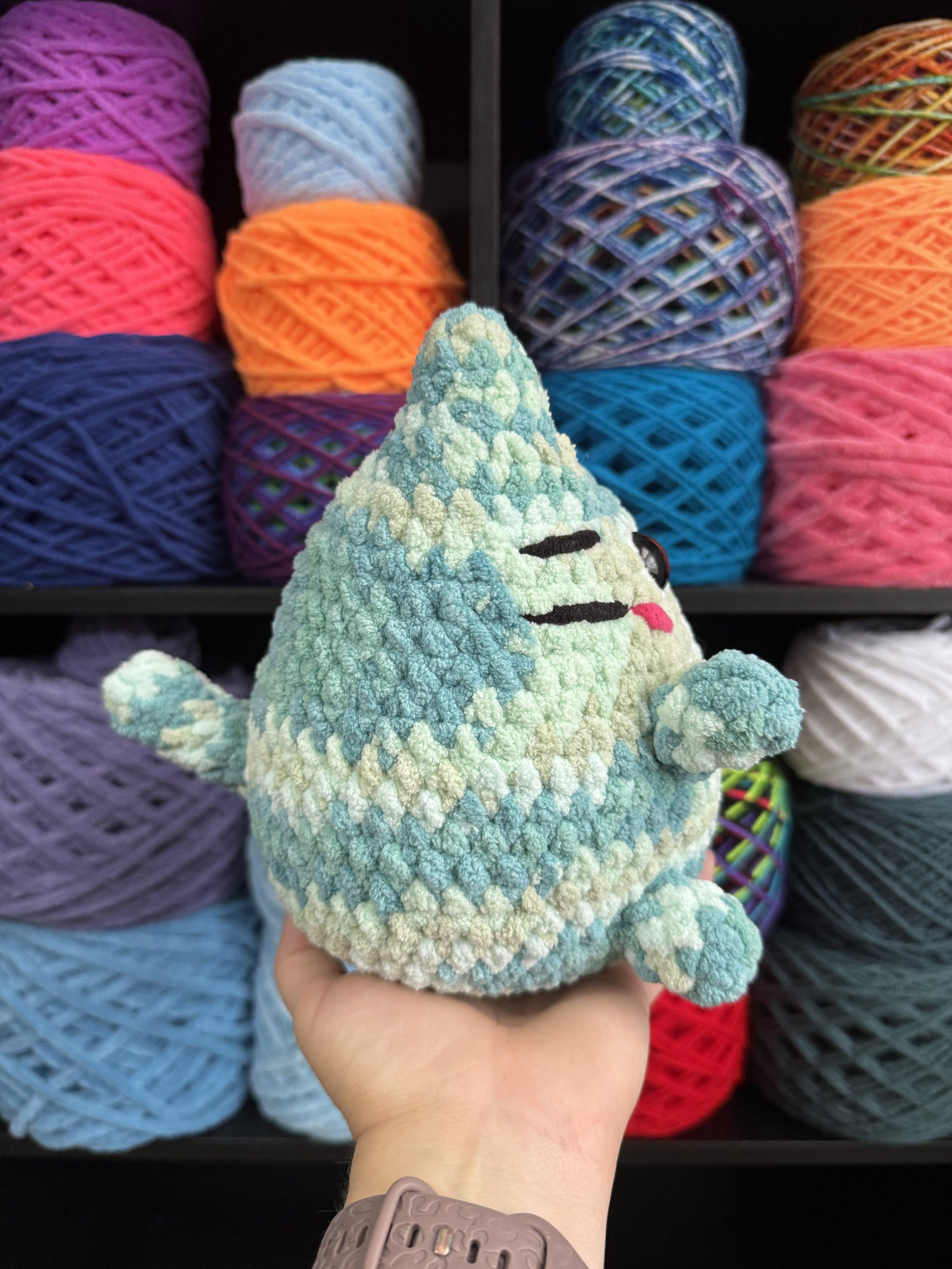 Green Round Cat