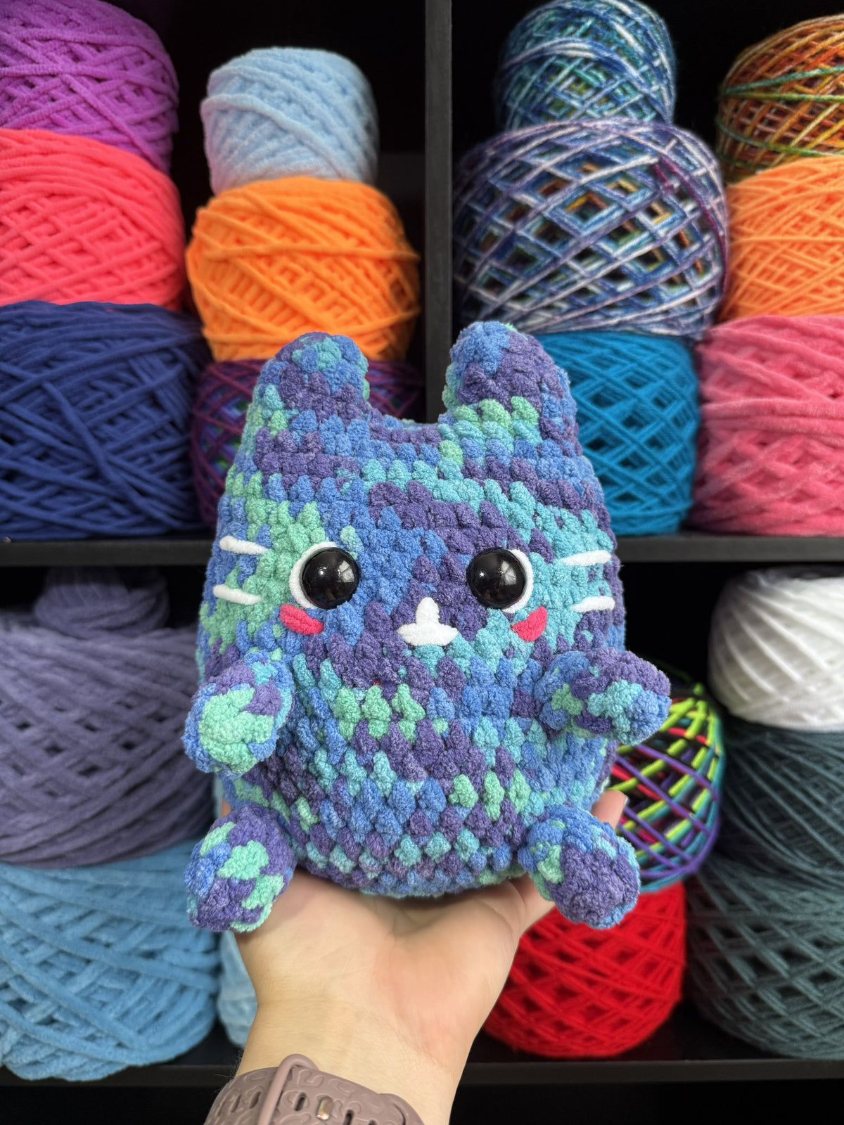 Purple Round Cat