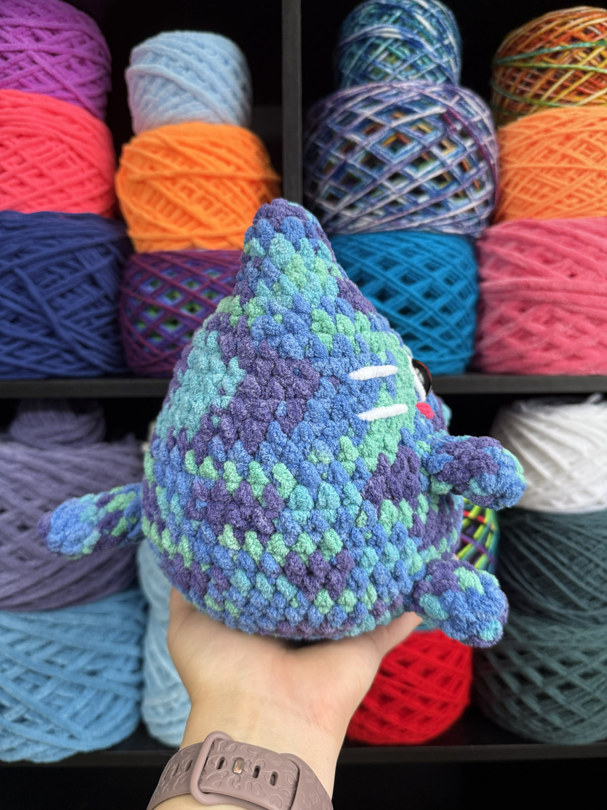 Purple Round Cat
