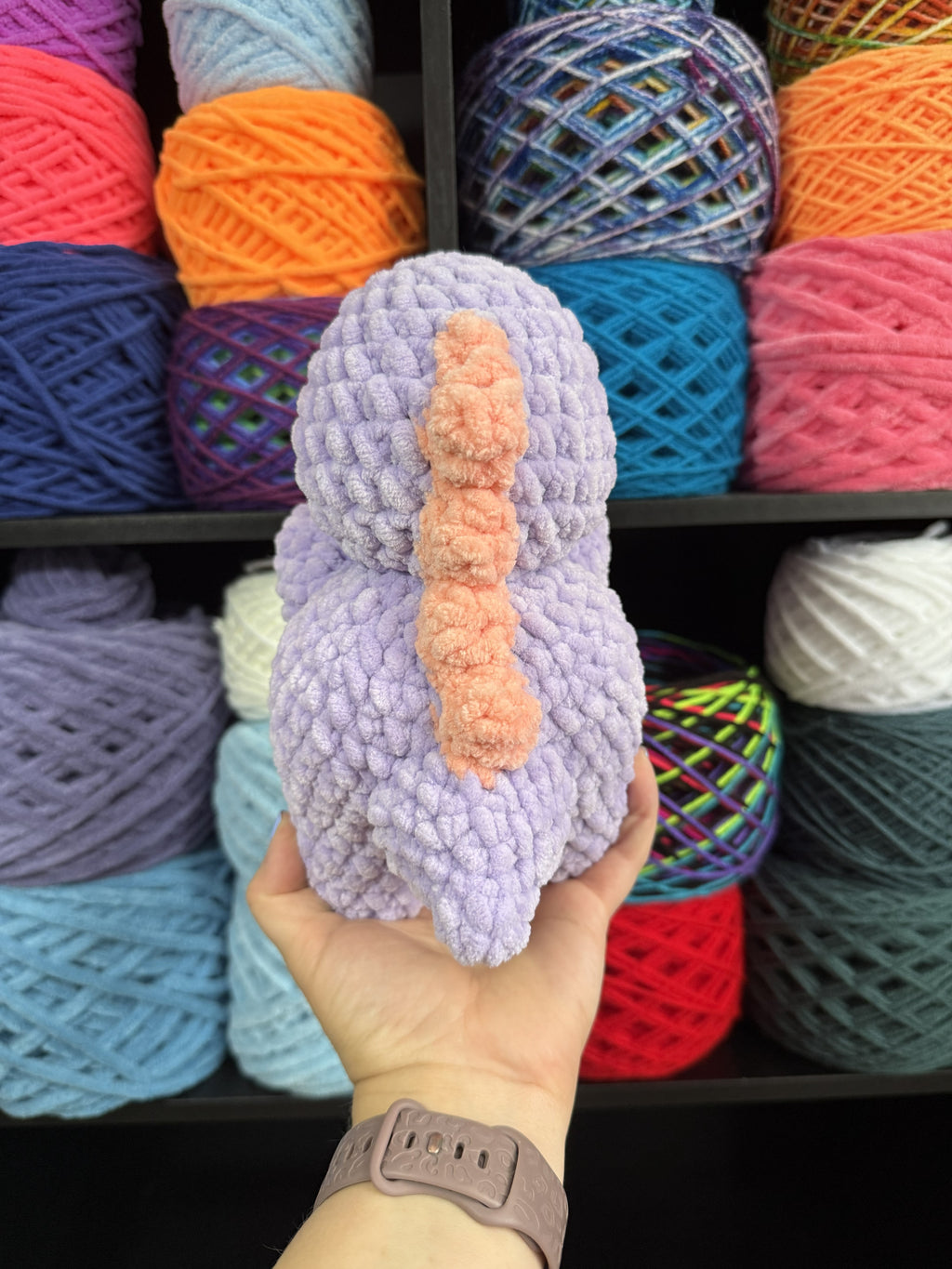 Purple / Coral Dino
