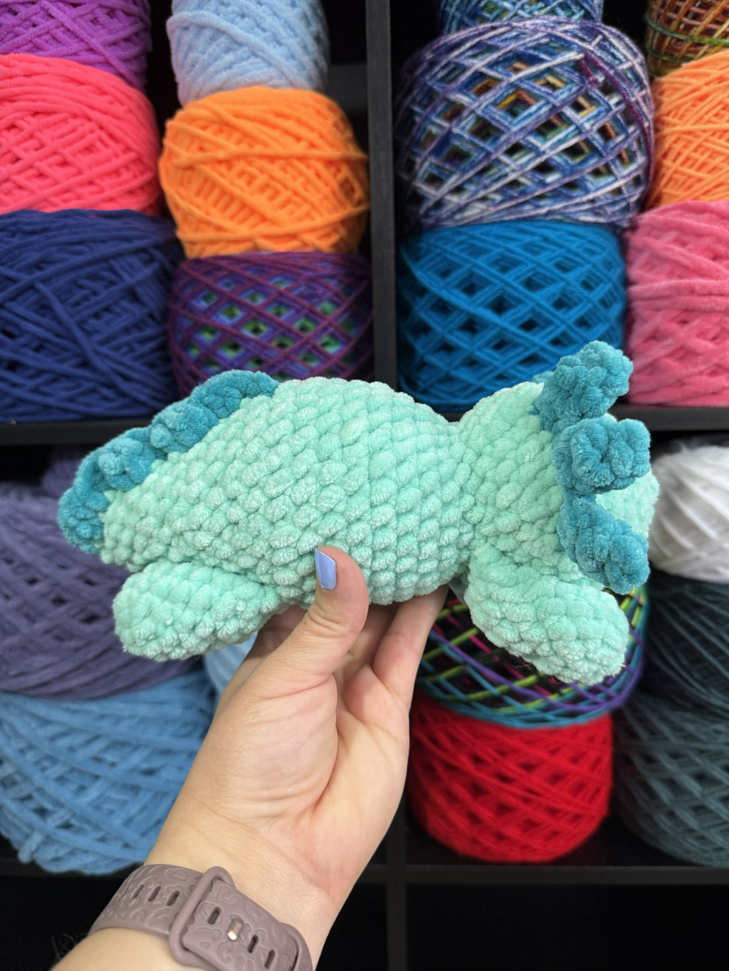 Green Laying Axolotl