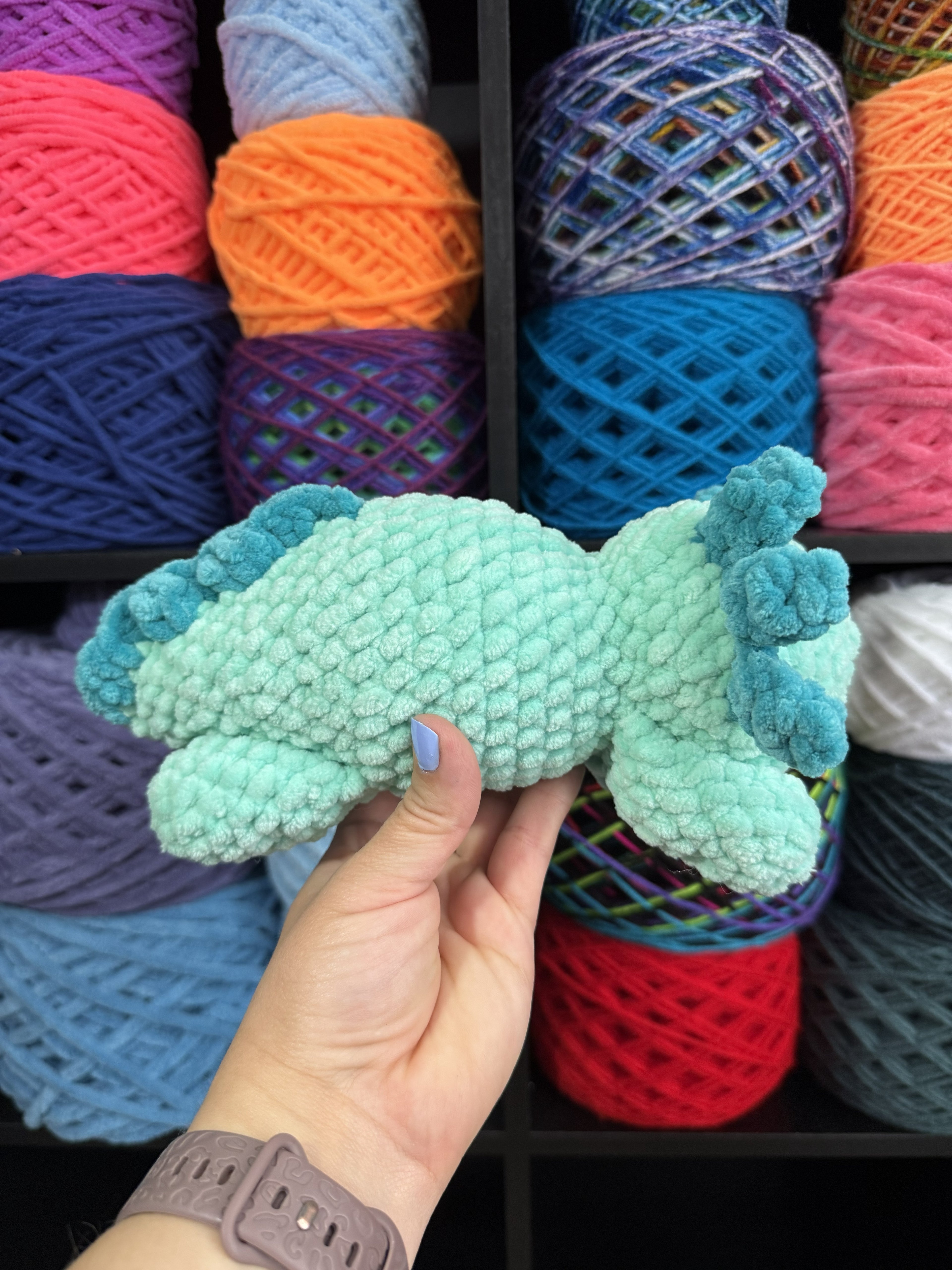 Green Laying Axolotl