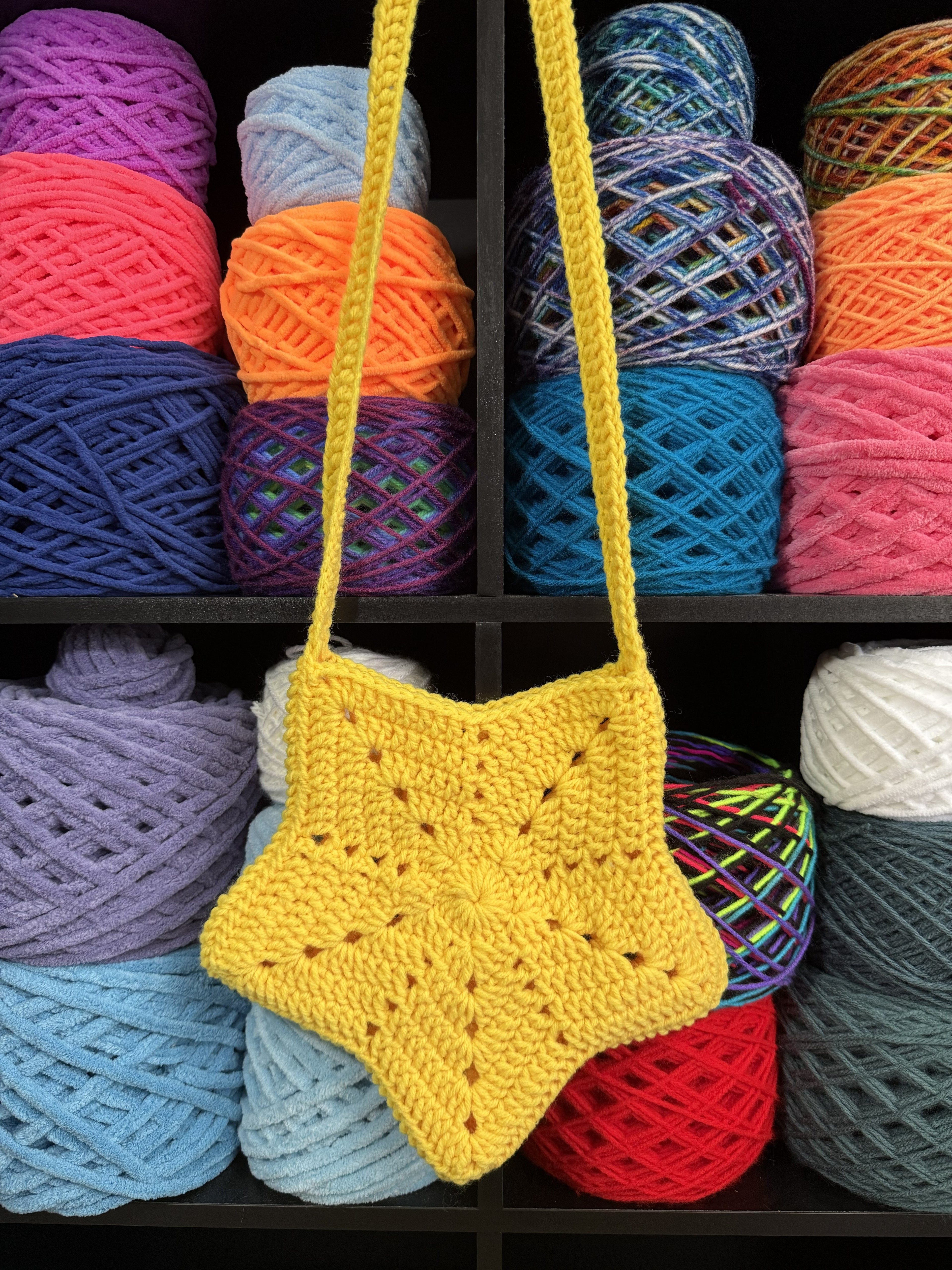 Small Youth Yellow Star Bag