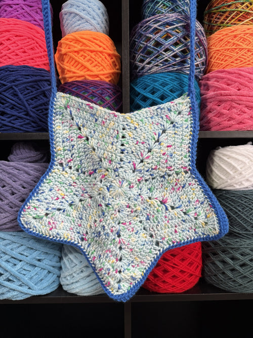 Blue Speckled Star Bag