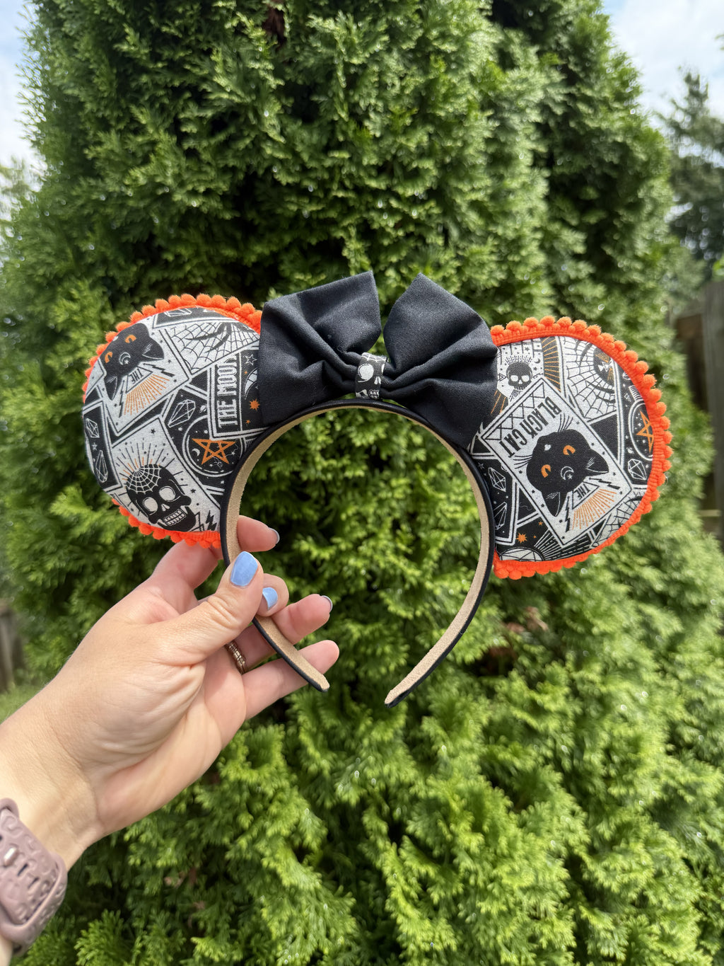 Orange Black Cat Ears