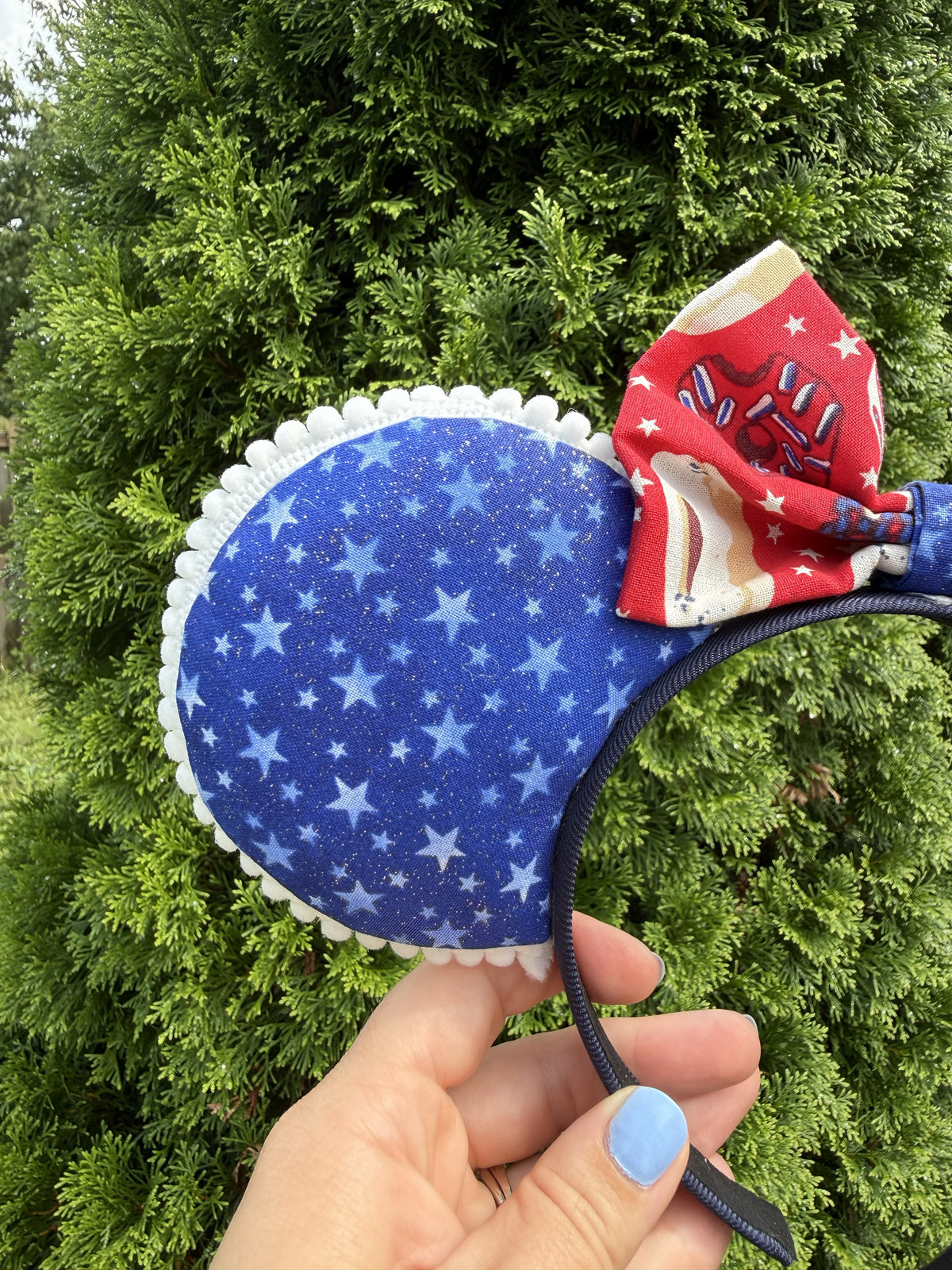 Blue Doughnut Ears