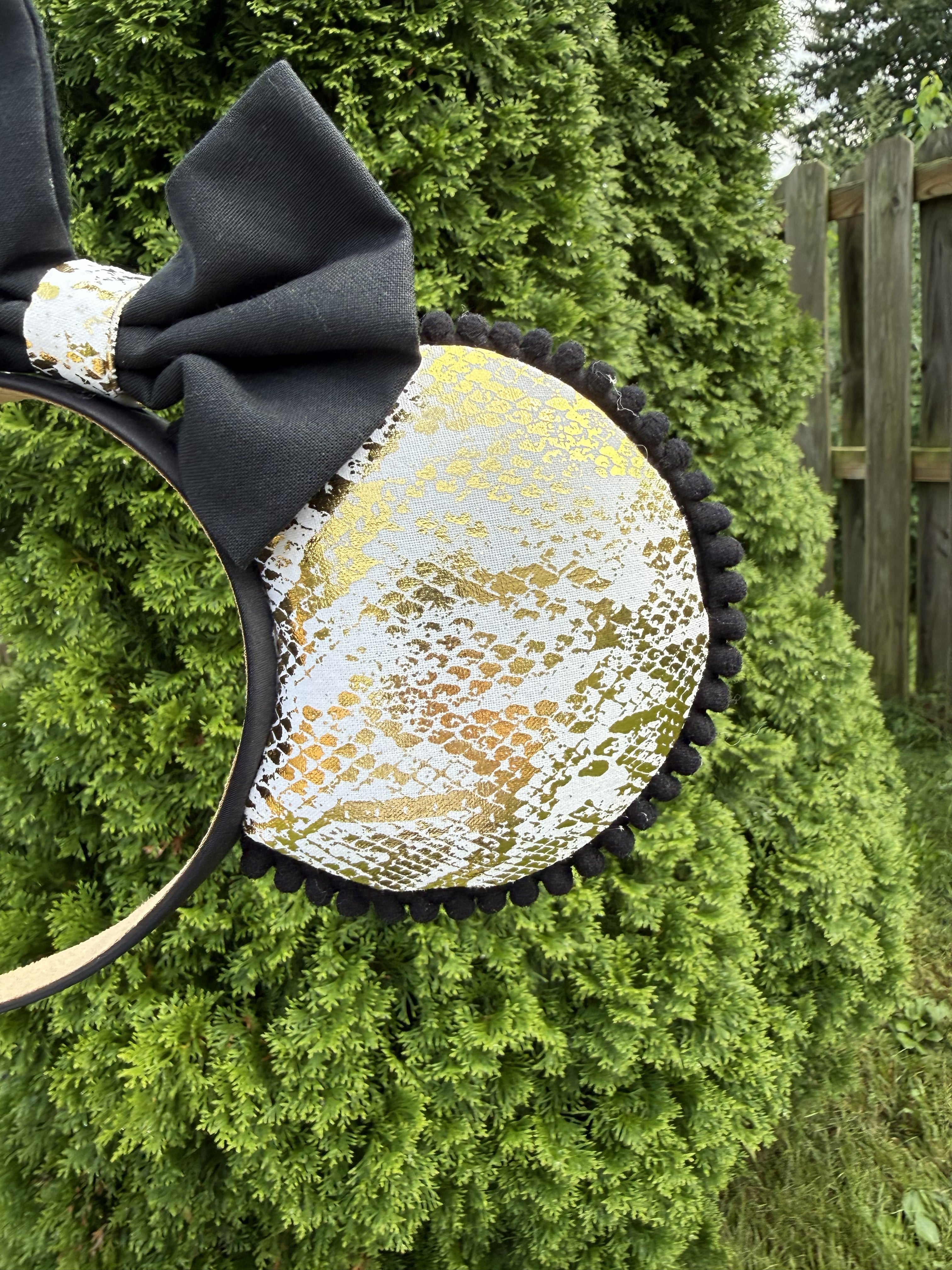 Faux Snake Skin Ears