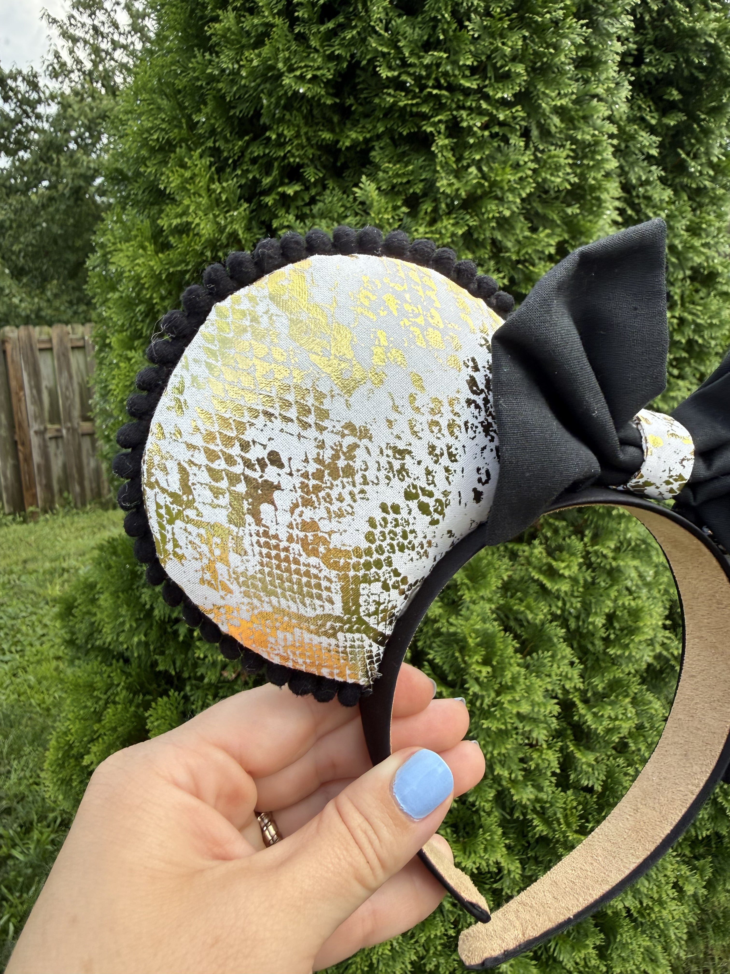 Faux Snake Skin Ears