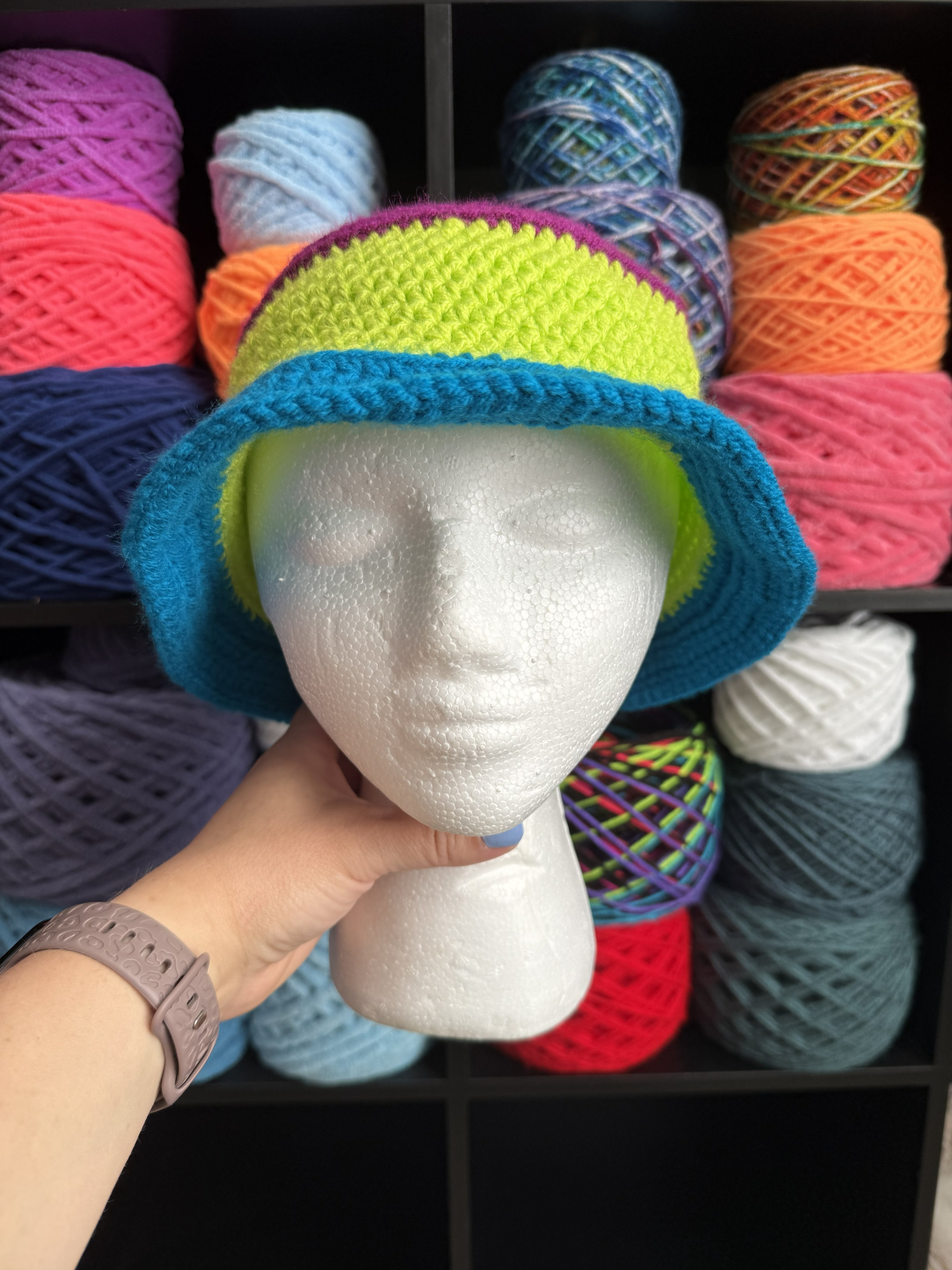 Block Color Bucket Hat
