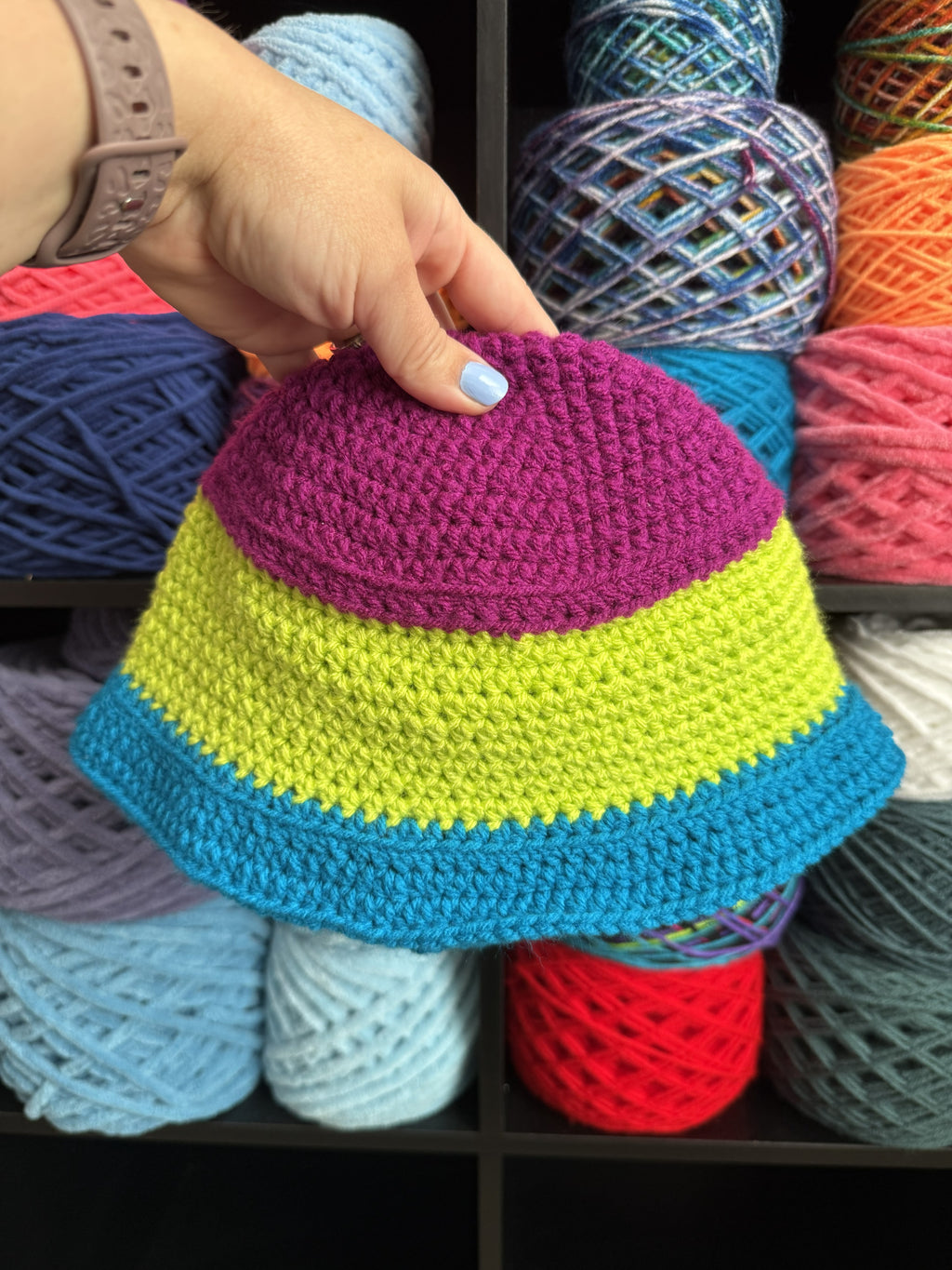 Block Color Bucket Hat